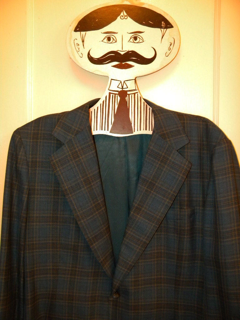 Fabulous Vintage 60's Victorian Man Clothing Hanger