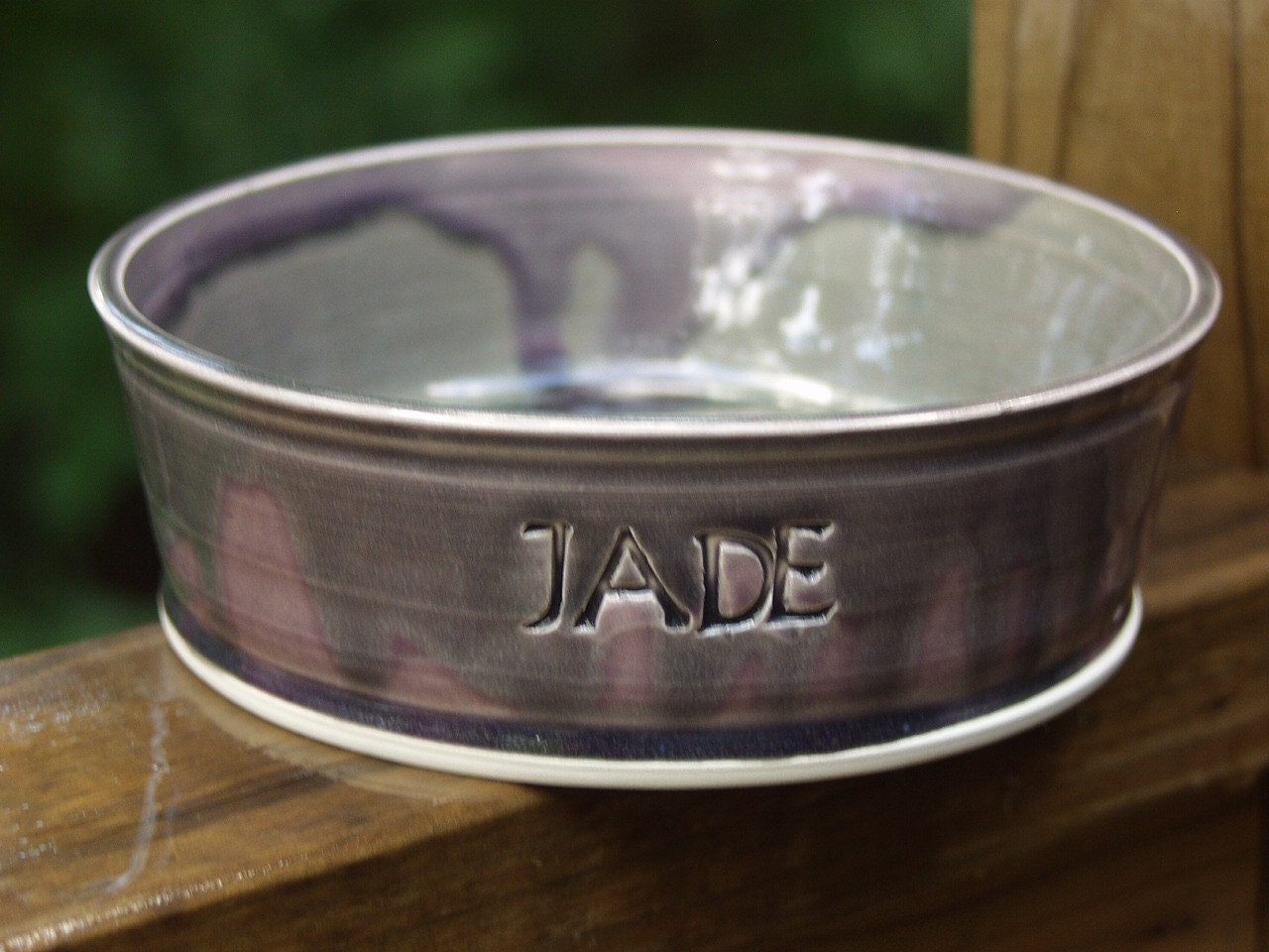 Custom Personalized Pottery Dog Bowls Feeding Water Dish Bowl Medium