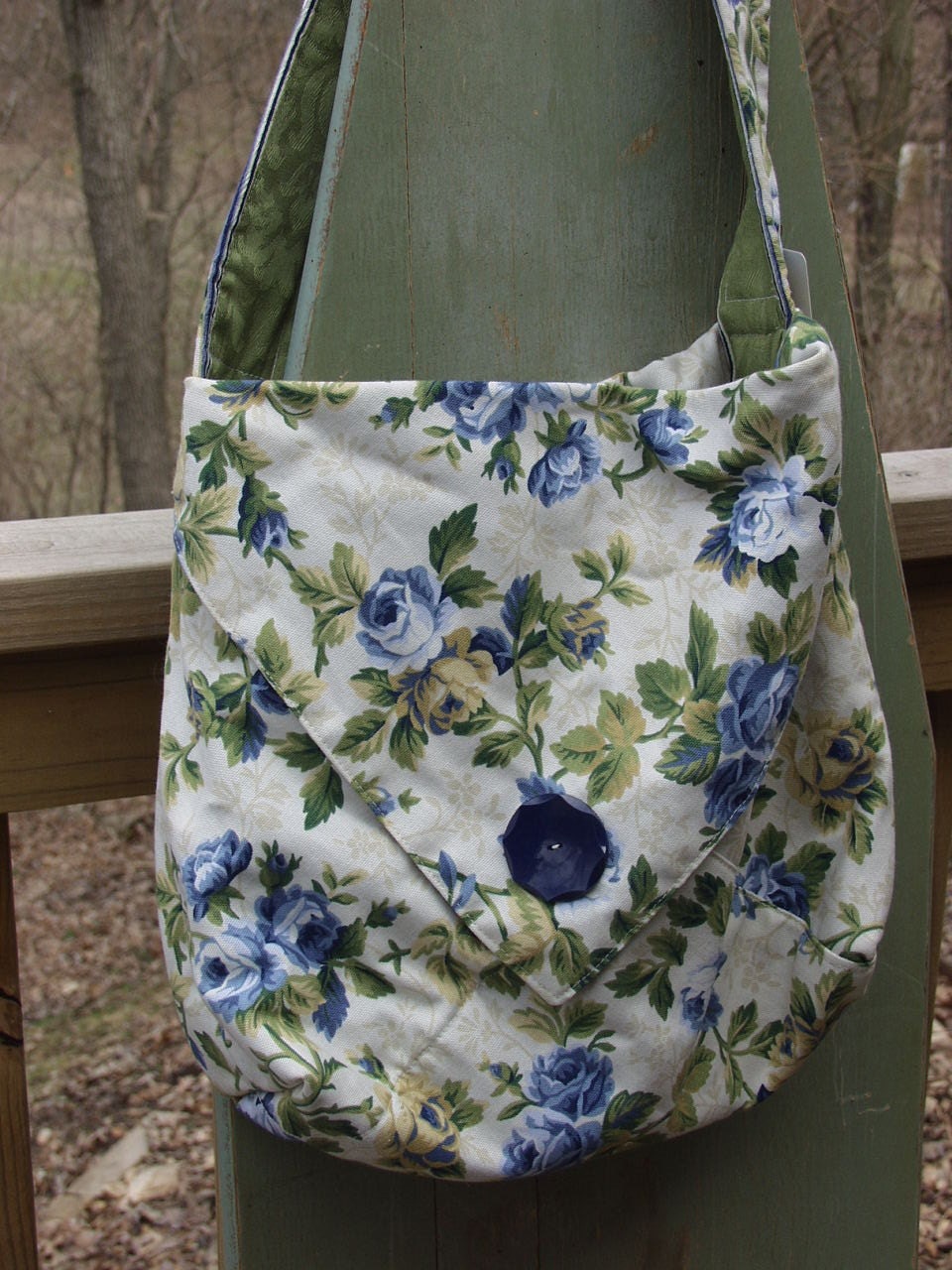 Reserved for StarrWildmon Hobo Purse/Bag-Blue Floral