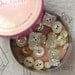 Instant Collection - Vintage Mirrored Glass Buttons in Tin
