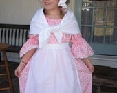 American Felicity Colonial Girls Costume Dress Pioneer Civil War Prairie All sizes