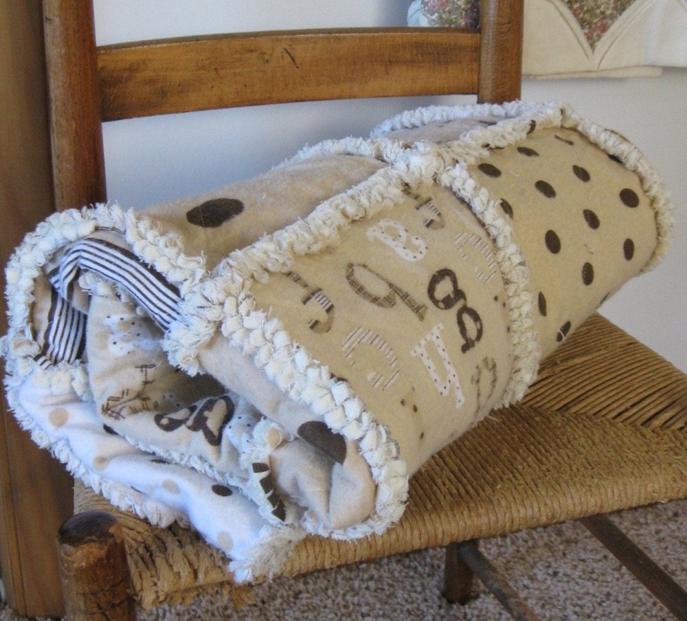 All Flannel Rag Quilt - Soft and Sweet for Young Boy