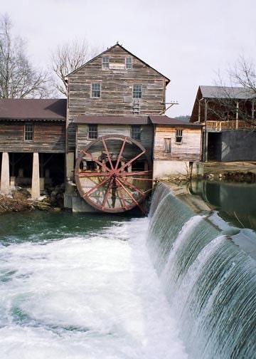 Tennessee Old Mill Urban Landscape Photography Pigeon Forge 5 x 7 Fine Art Home Decor Photograph