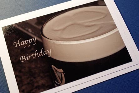 Shamrock Beer Photography For The Man In Your Life Birthday 5 x 7 Note Card