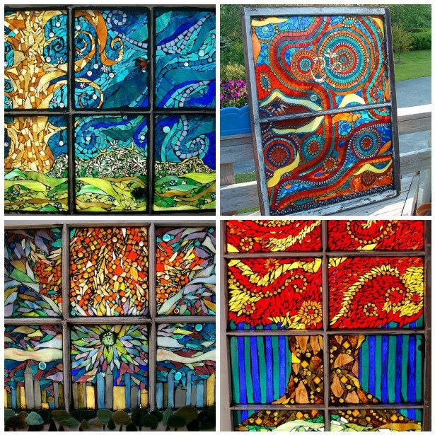 Custom Stained Glass Mosaic Windows Suncatcher 27"x33"