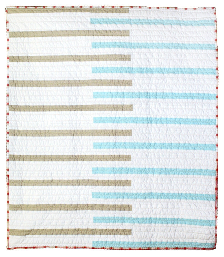 Custom listing for erica normand - Modern Baby Quilt - Keyboard