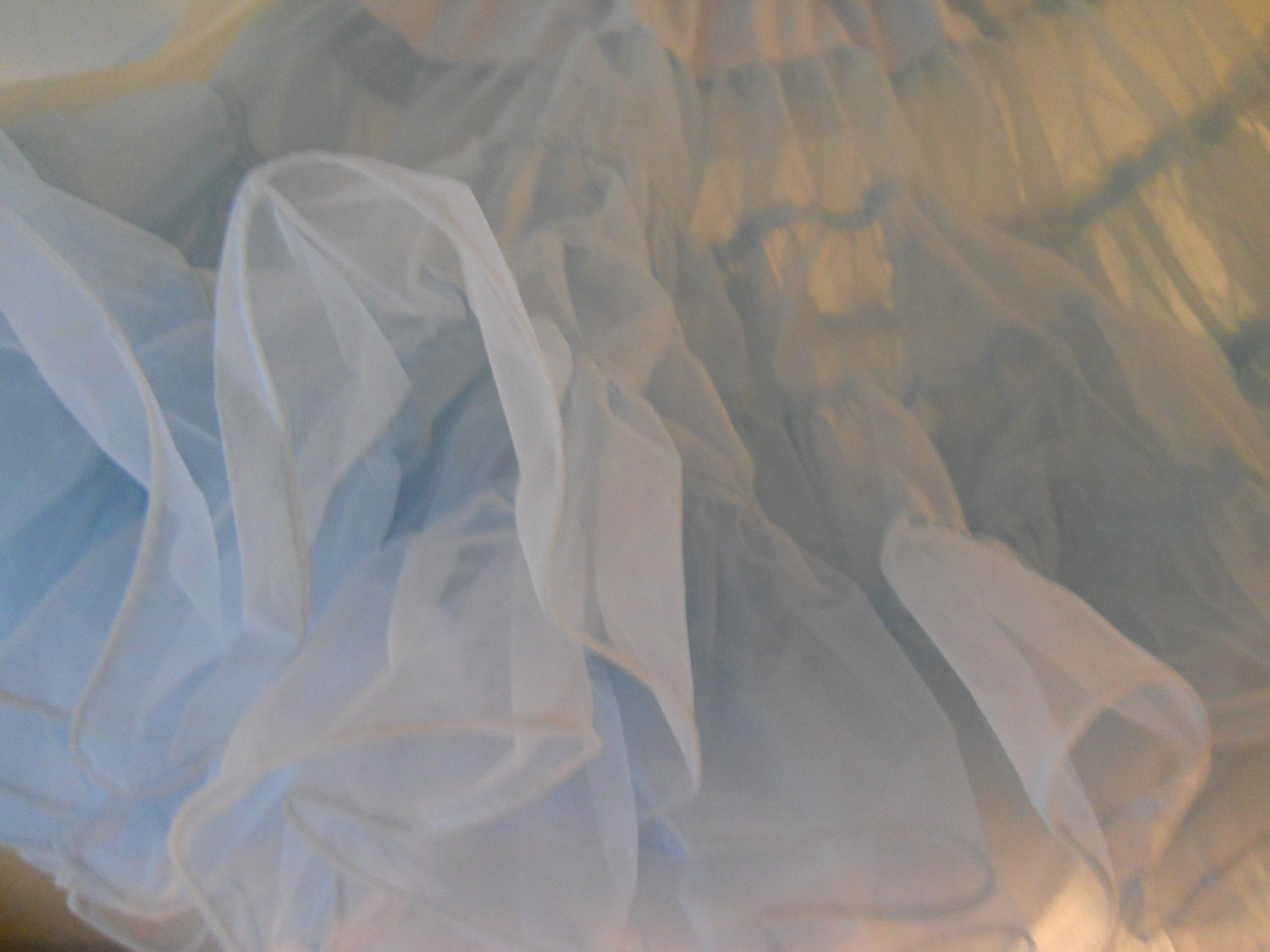 vintage fairy tale princess-blue super-poof petticoat square dance crinoline by partners please adjustable size