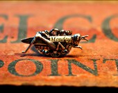 Grasshopper Ring - Book Print - Monday - Statement Ring