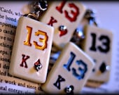 Vintage Playing Card - Lucky Number Pendant