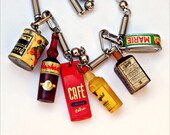 50s French Foodie Necklace - 1950s Publicity Miniatures - Vintage Kitsch & Colour