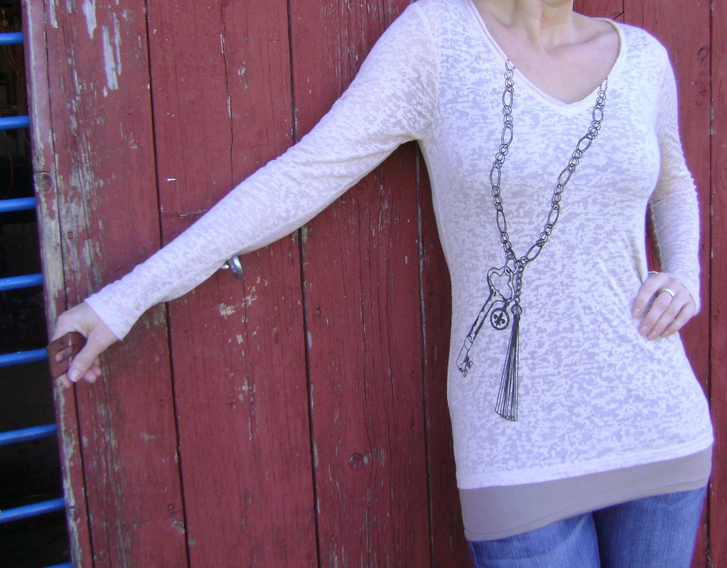 New - XS, S, M, L, XL, XXL - Already Accessorized Tee in Nude