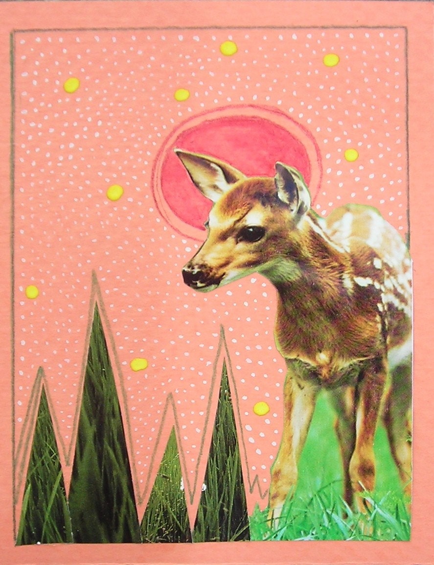 Fawn-Original mixed media