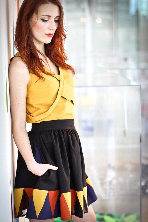 Paul Klee yellow tank top blouse