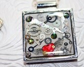Steampunk Square pendant