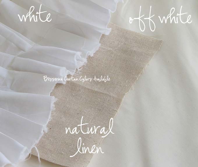 Fabric Samples for Custom Tattered Ruffle Curtains