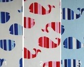 Blubber on Blue Background 1/2 Yard
