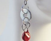Red Geekdom Style Earrings