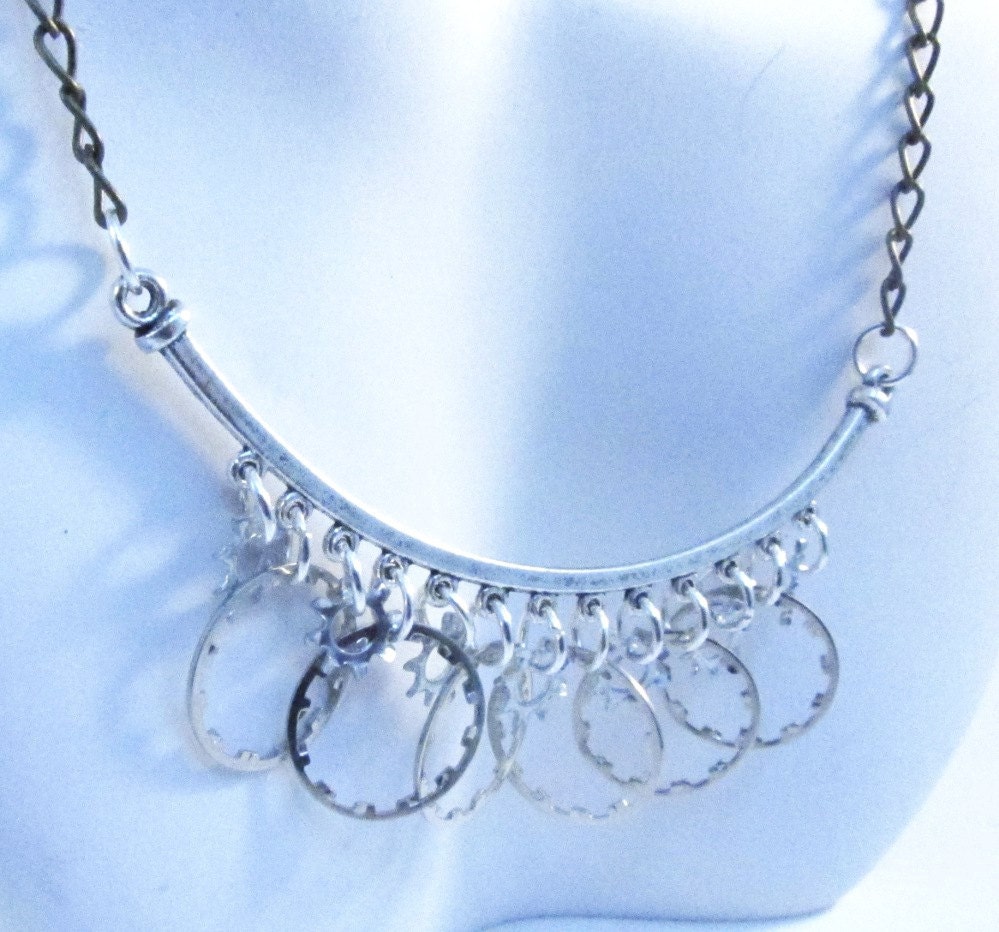 Mixed Metal Upcycled Hardware Necklace