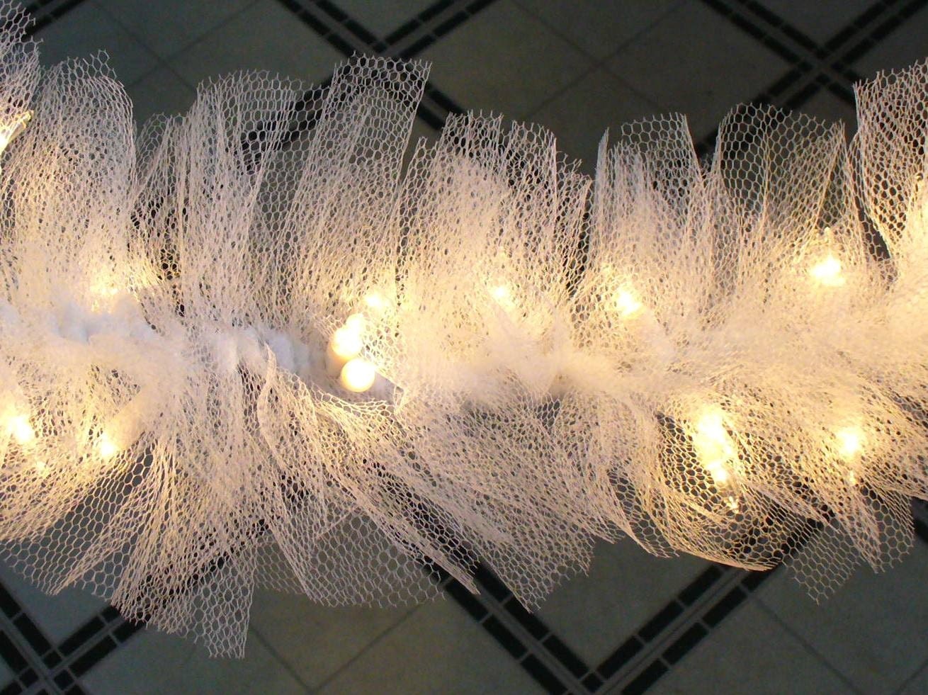 lighted tulle swag made to order 9 feet string by nancianne514 lighted tulle swag made to order 9 feet string by nancianne514
