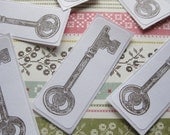 Custom Order for nycgal123 - 60 Large Skeleton Key Stickers/Envelope Seals