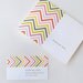 Personalized Chevron Stationery Note Cards, modern thank you note cards, hostess gift, housewarming gift, kids stationery, SET OF 10