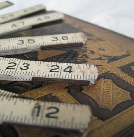 Vintage ruler folding