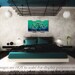CUSTOM PAINTING Abstract Modern Landscape Tree Asian Art by Gabriela 50x30 Metallic Large