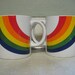 Vintage Rainbow Coffee Mug Tea Cup Set FTD 1984