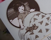 Sweet Dreams Childrens' Personalized Bookplates 1920s Art Nouveau Design Christmas Gift  Girl or Baby