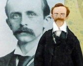 J.M. Barrie Doll Miniature Author of Peter Pan