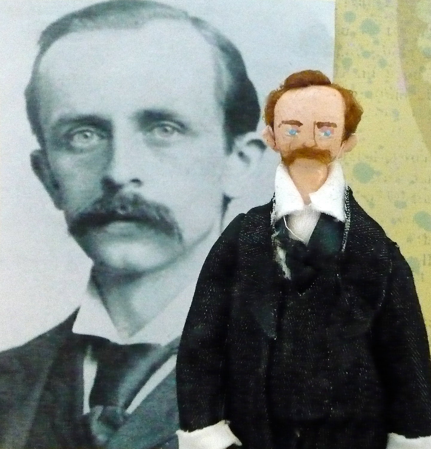 J.M. Barrie Doll Miniature Author of Peter Pan
