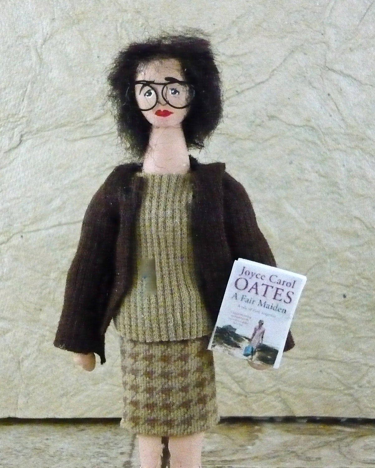 Joyce Carol Oates Doll MIniature American Author
