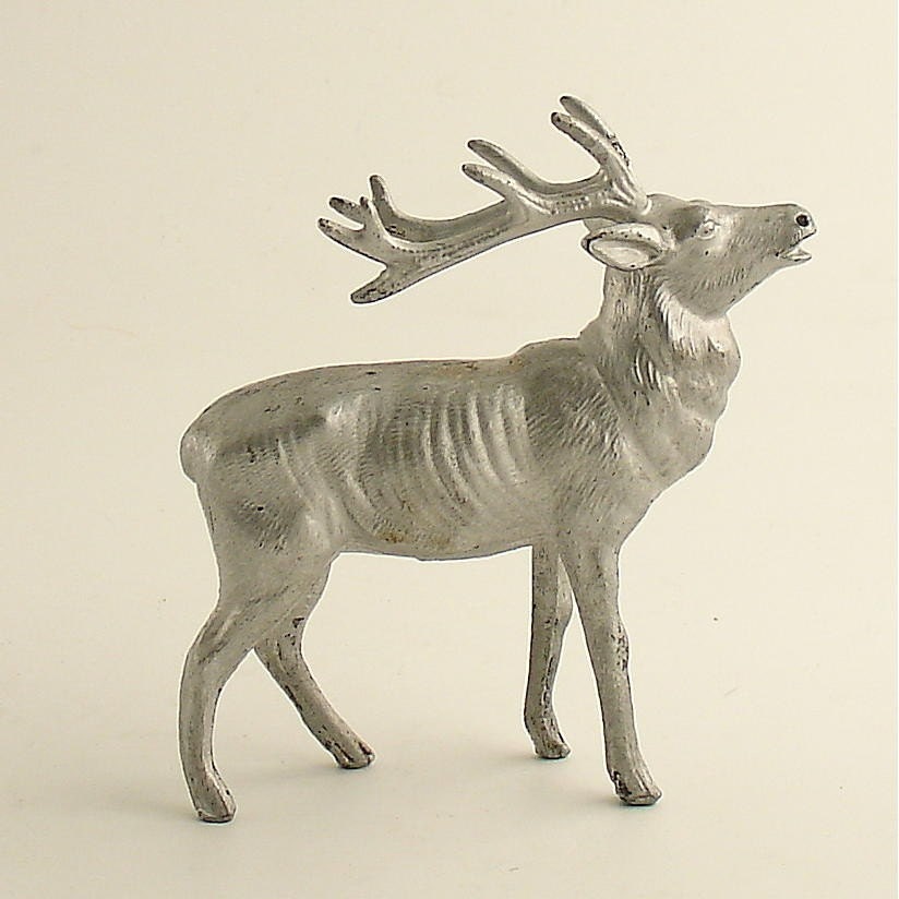 vintage miniature metal silver reindeer figurine by efinegifts vintage miniature metal silver reindeer figurine by efinegifts