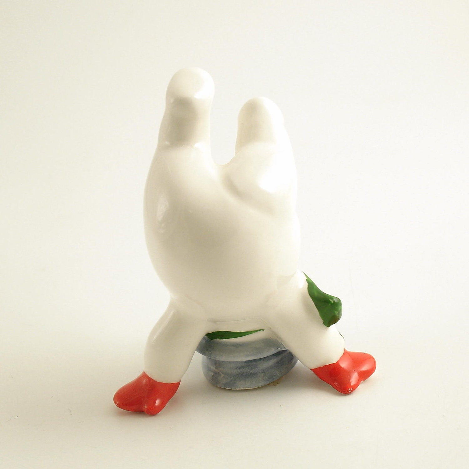 Vintage Christmas Decoration Tumbling Snowman Fitz & Floyd