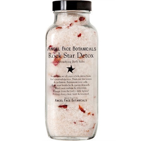 Rock Star Detox Bath Salts by Angel Face Botanicals - Super-Detoxifying Sea Mineral and Essential Oil Soak - Seen on Storque Eco-Spotlight