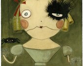 Lowbrow Art, New brow Art Print (Along Came A Spider)