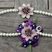 Convertible corsage bracelet -- converts from corsage to pearl bracelet