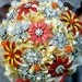 READY TO SHIP -- Vintage sunshine brooch bouquet