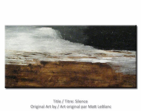 Minimalist Painting - Abstract Art - Earth Tones - Textured Painting - Landscape Painting - 24x48