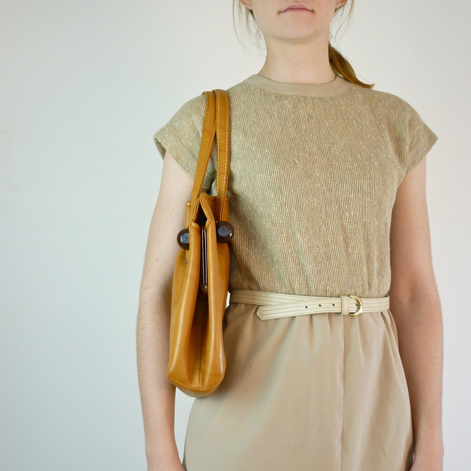 Slouchy Bag - Butterscotch Shoulder Bag