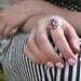 Vintage Cocktail Ring - Faceted Ring in Pink and Gold