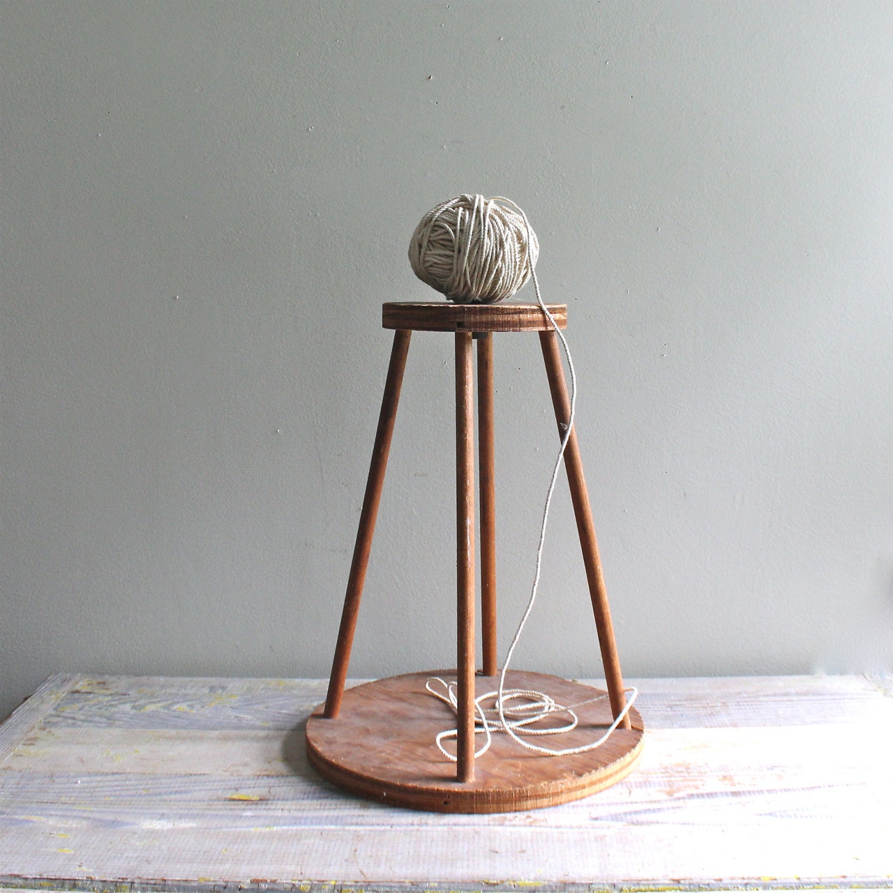 Vintage Wood Display Stand - Cake Stand