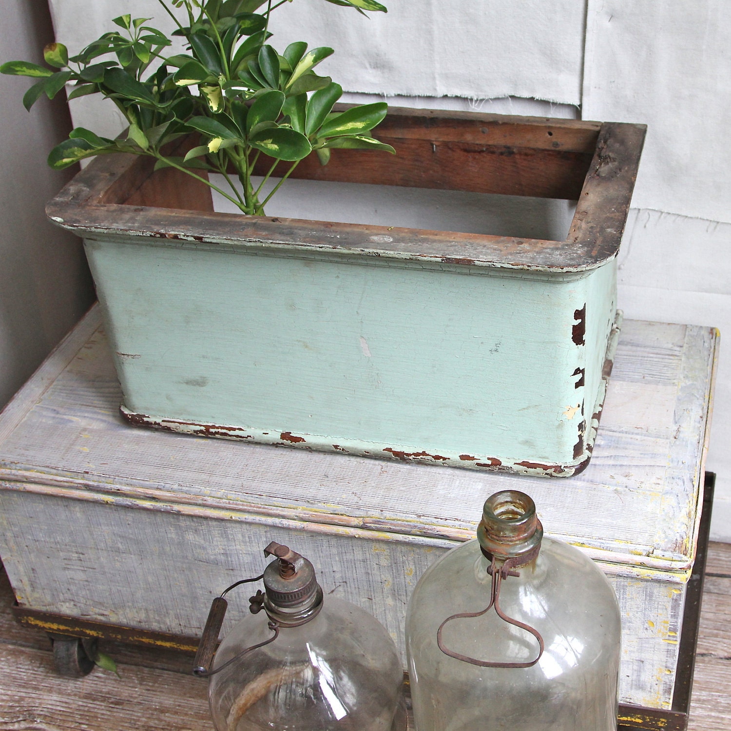 Antique Dry Sink - Planter, Primitive and Rustic