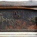 Antique Monogrammed Leather Stagecoach Trunk - 1800's