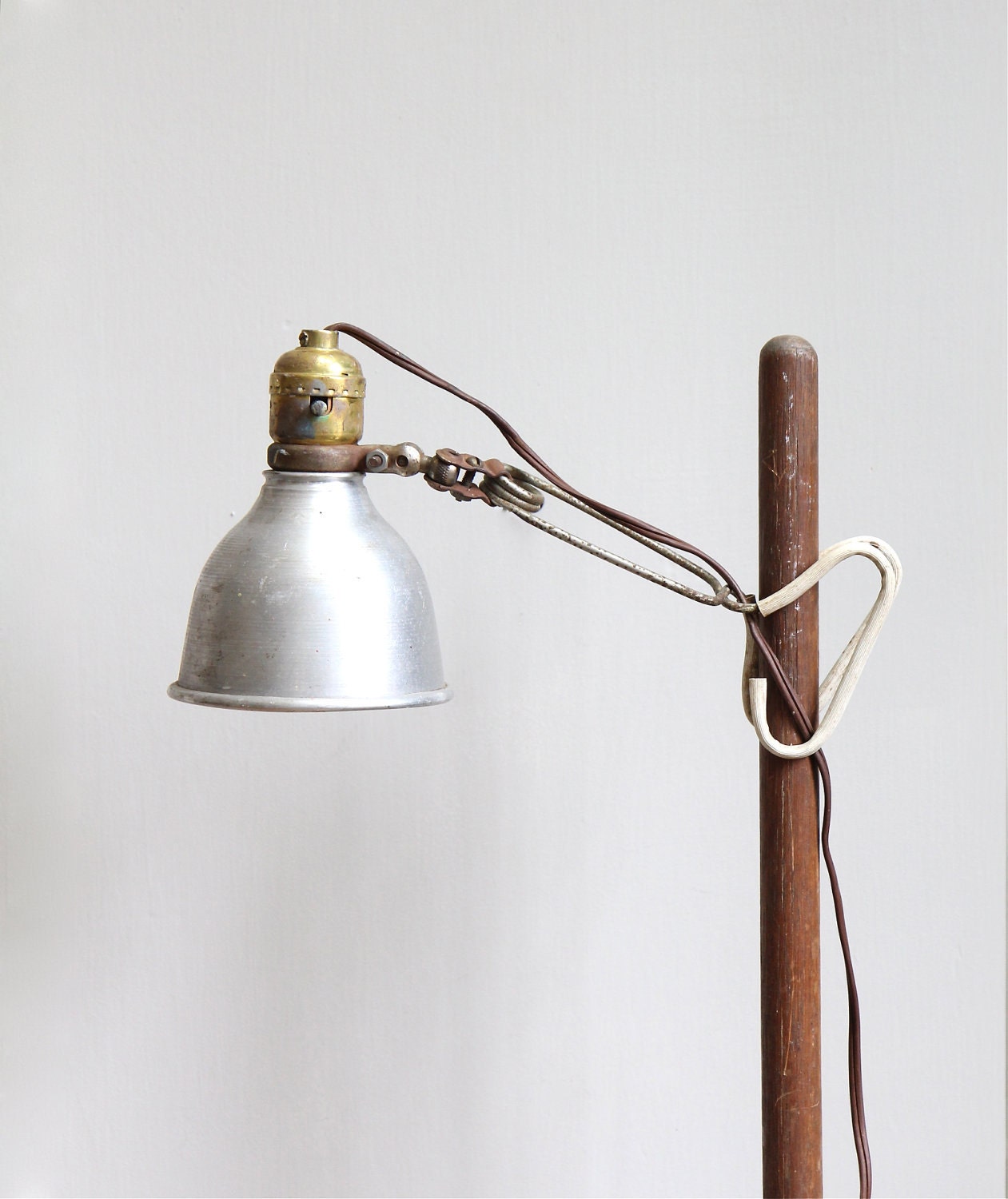 RESERVED Vintage Industrial Telescoping Floor to Table Lamp