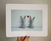 Valentines - photo print - Bunny love