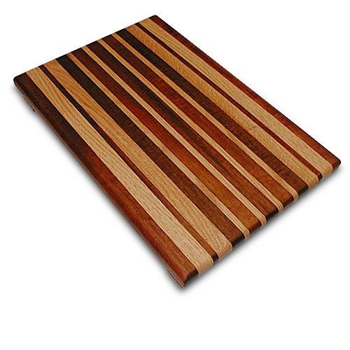 Handmade Large Wood Cutting Board - The Rustic - Andiroba & Oak
