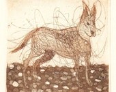 SALE Old Max, Hand Pulled Etching with Aquatint
