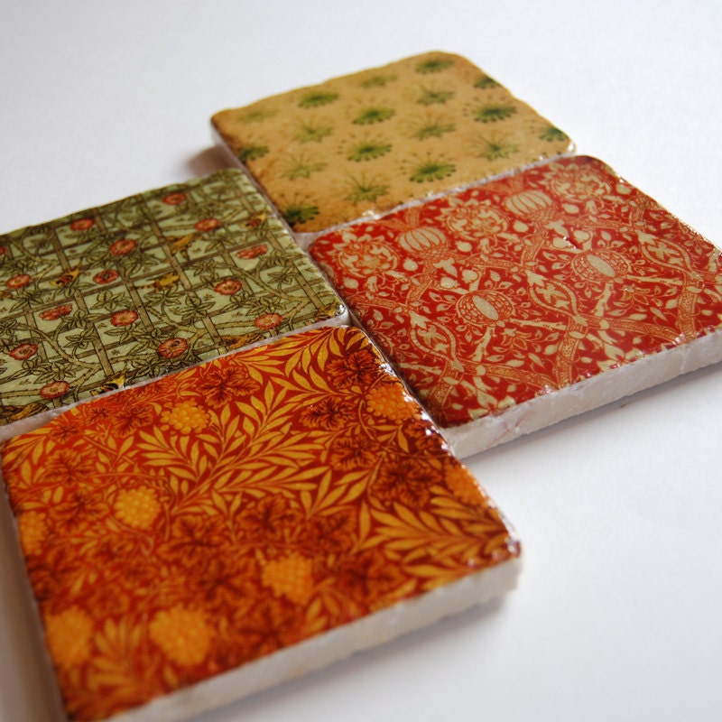 Rich Tapestry stone coaster set of 4