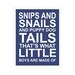 Children's Wall Art / Nursery Decor Snips and Snails 11x14 inch print by Finny and Zook